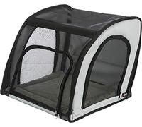 Trixie Asiento para Coche 44 × 37 × 40 cm | Asiento para Coche 44 × 37 × 40 cm. Gris Negro. Funda Protectora para Perros. Fácil de Instalar. Comodidad y Seguridad.