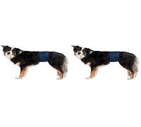 Trixie Banda Abdomen Perros Macho,S-M,37-45cm,Azul Oscuro (Paquete de 2)