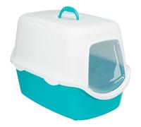 Arenero VICO con puerta para gatos - Color del Producto: Turquesa azul