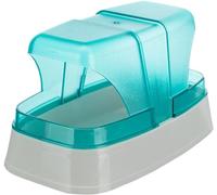 Trixie sandbox jaula de plástico azul oscuro y turquesa para hámsters y ratones