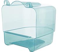 TRIXIE - Baño Semicircular para Pájaros 15 × 16 × 17 cm, Accesorio para Jaulas, Colores Surtidos, Fomenta la Higiene y Diversión de Aves Canoras y Exóticas