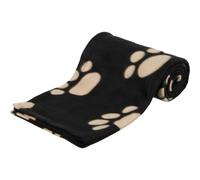 Trixie Manta para Perros Mascotas - Manta Sofa Suave Manta para Mascotas Perros Gatos Cálida Protección Manta Barney 150 x 100 cm Negro Beige