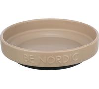 TRIXIE BE Nordic Comedero cerámica 0, 3 l, ø 16 cm, Taupe, para Perros
