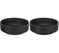 TRIXIE BE Nordic Comedero cerámica, Caucho 0, 5l, ø16 cm Ngr (Paquete de 2)