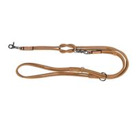 TRIXIE Correa de piel BE Nordic V-Leine de piel XS-L, 2,00 m de diámetro 8 mm en arena, respetuosa con el medio ambiente con encanto nórdico, para perros muy pequeños y grandes, 17471