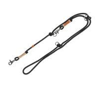 TRIXIE Correa para Perros BE Nordic V-Line S-M, 2,00 m de diámetro 8 mm en Negro/Arena, Correa Ajustable para Perros con Encanto nórdico, para Perros pequeños y medianos - 17225