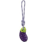 TRIXIE Berenjena con Cuerda, TPR, 13 cm, 34 cm, para Perros