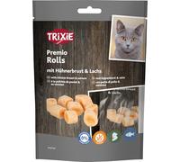 Trixie Bocadillo para Gatos Premio Rolls de Ingredientes Naturales, 50 g, deliciosas golosinas para Gatos con pechuga de Pollo y salmón - 42767