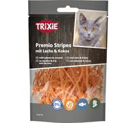 Trixie Bocadillo para Gatos Premio Stripes de Ingredientes Naturales, 50 g, deliciosas golosinas para Gatos con salmón y Coco - 42776
