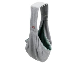 Trixie Bolso Bandolera de Transporte para Perros y Gatos Pequeños | Bolso Bandolera de Transporte para Perros y Gatos Pequeños. 9 × 30 × 45 cm. Gris. Manos Libres con Ventilación y Correa.