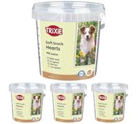 Trixie Bote Soft Snack Happy Hearts, 500 g, Cordero-Arroz (Paquete de 4)