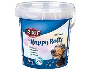 TRIXIE Bote Soft Snack Happy Rolls, 500 g, Salmón, Perro