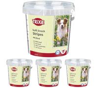 TRIXIE Bote Soft Snack Happy Stripes, 500 g, Ternera, Perro (Paquete de 4)