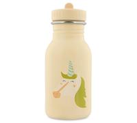 Trixie - Botella para niños de acero inoxidable 350 ml - Mrs. Unicorn (Unicornio), Blanco