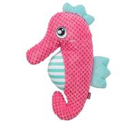 Trixie Caballito de mar - Juguete de Tela para Perros - Silencioso - Poliéster Suave - Rosa - 28 cm