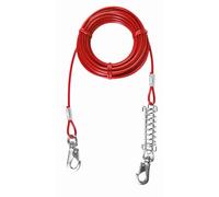 Trixie Cable plastificado con Muelle, 8 m, Rojo