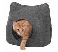 Trixie Cama Cueva con Cremallera Gris para gatos