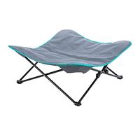 TRIXIE Cama de Camping para Perros, Gris Oscuro/Azul