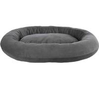 TRIXIE - Cama Talia Ovalada de Imitación Terciopelo para Perros Grandes, 120 × 95 cm, Gris Oscuro