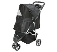 Cochecito plegable para mascota color Negro