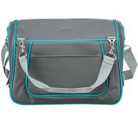 TRIXIE Vicky 28900 - Bolsa de transporte para perros en color gris/turquesa - Práctica bolsa de transporte para transportar tu amigo de cuatro patas - cómoda para perros y portadores