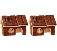 Trixie Casita Hendrik, Natural Living, 15 x 11 x 12 cm, Pequeños Mamíferos (Paquete de 2)