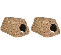 Trixie Casita Hierbas Naturales, 18 × 13 × 28 cm, Pequeños Mamíferos (Paquete de 2)