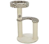 Trixie Cat Tree Leo - Torre para Gatos de Varios Niveles con Plataformas Acolchadas y Postes rascadores Totalmente envueltos, 82 cm, Crema, cómodo y Estable árbol para Gatos - 48175