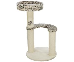 Trixie Cat Tree Leo - Torre para Gatos de Varios Niveles con Plataformas Acolchadas y Postes rascadores Totalmente envueltos, 82 cm, Crema, cómodo y Estable árbol para Gatos - 48175
