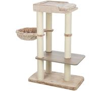 Trixie Cat Tree Sienna - Torre para Gatos de Varios Niveles con Plataformas Acolchadas y Postes rascadores Totalmente envueltos, 105 cm, Color Gris Pardo, cómodo y Estable - 48154