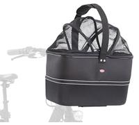 Cesta para bicicleta para perros 41 × 47 × 29 cm negra
