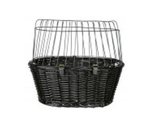 Trixie cesta delantera bicicleta perro mimbre 50×41×35 cm