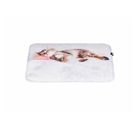 Trixie - Colchoneta Nani para Gatos y Perros Pequeños, 40 × 30 cm, Gris, Cuna Suave de Felpa con Relleno de Espuma y Base Antideslizante, Ideal para Transportines y Descanso