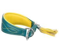 TRIXIE Collar Active Komfort para Galgos, Talla XS, Circunferencia del Cuello 21 - 26 cm/40 mm en Color petróleo, Extra Ancho para Perros Muy pequeños, Protege la Zona de la Garganta, subalimentado,