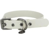 TRIXIE - Collar CityStyle PVC, Hidrófugo y Ajustable, M 35-42 cm / 20 mm, Gris Claro