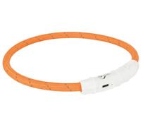 Trixie Collar Aro Flash USB para Perros Naranja XS/S