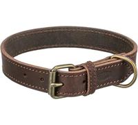 TRIXIE Collar de cuero engrasado para Perros
