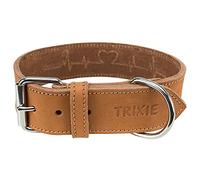 Trixie Rústico Heartbeat collar de cuero M 38-47cm/40mm , marrón