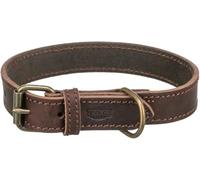 TRIXIE Collar de cuero engrasado para Perros | Diseño ergonómico y resistente. Ideal para uso diario. Confort y seguridad garantizados.
