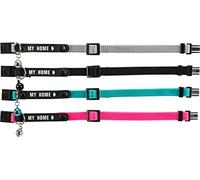 TRIXIE Collar para Gatos con Placa identificativa para Gatos, Colores Surtidos. 1 unidad.