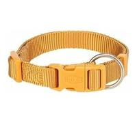 TRIXIE Collar Premium para Perros, Talla S-M (30-45 cm / 15 mm), Curry, Nylon de Alta Resistencia Totalmente Ajustable, Hebilla de Seguridad Reforzada, Color de Tendencia
