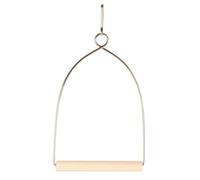 Columpio arqueado de madera para pájaros - Grande