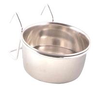 TRIXIE Comedero Acero Inox con Enganche para Pájaros