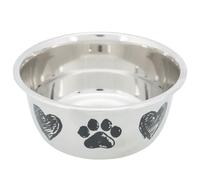 Trixie Comedero, Acero Inoxidable, 1.0 l/ø 15 cm