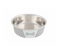 Comedero para perros Trixie de acero inoxidable con silicona | 1,40 l