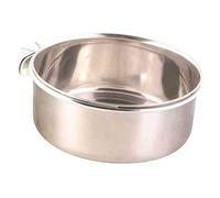 Trixie Comedero-Bebedero Acero, Gancho Palomilla, 0.3 L, Pájaros