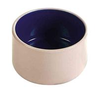 TRIXIE Comedero Cerámico, 100 ml, Ø 7 cm, Azul/Crema