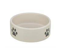 TRIXIE Comedero de cerám, 0,3 l/ø 12 cm, Gris Claro/Gris, para Perros