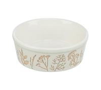 Trixie comedero/bebedero perro planta diseño estructura cerámica blanco/topo 700 ml 16 cm 4 piezas