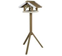 Trixie Comedero Pájaro Natura, Pie, 45 × 28 × 44 cm, 1.25 m, Gris/Blanco, Pájaros